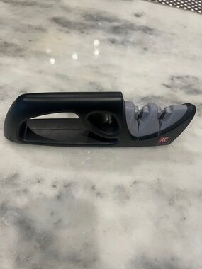 ZWILLING J.A. Henckels Black and Gray Pull-Through Knife Sharpener